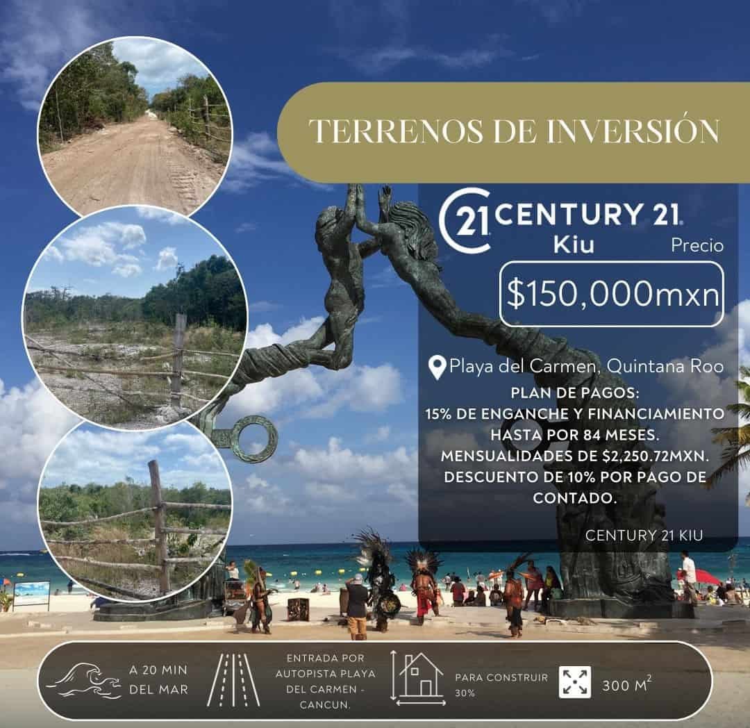 erreno en Playa del Carmen con financiamiento disponible cerca del mar